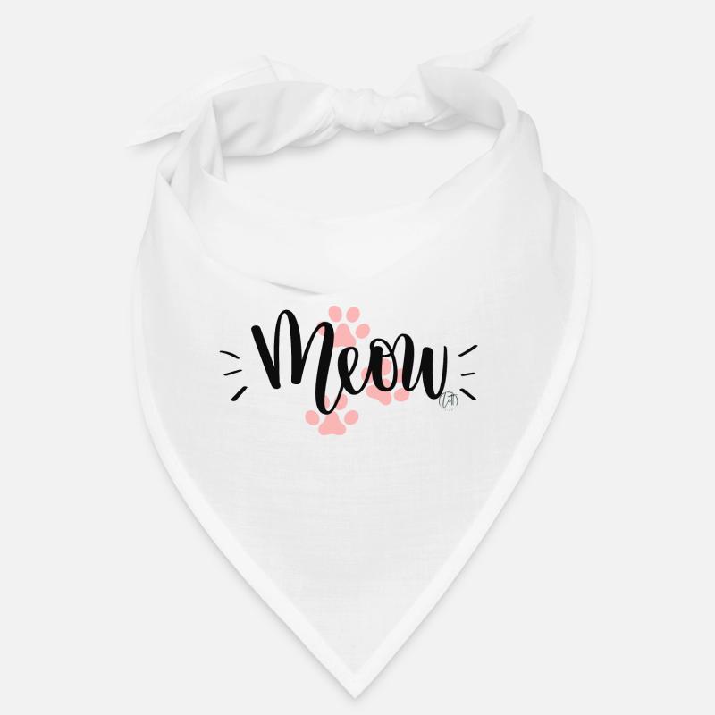 "Meow" Cat's Paw Design Bandana
