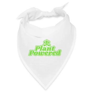 Grüner Antrieb durch Pflanzenkraft - Bandana - Weiß - Vorne
