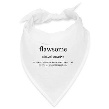 Flawsome Definition Dictionary - Bandana - Weiß - Vorne