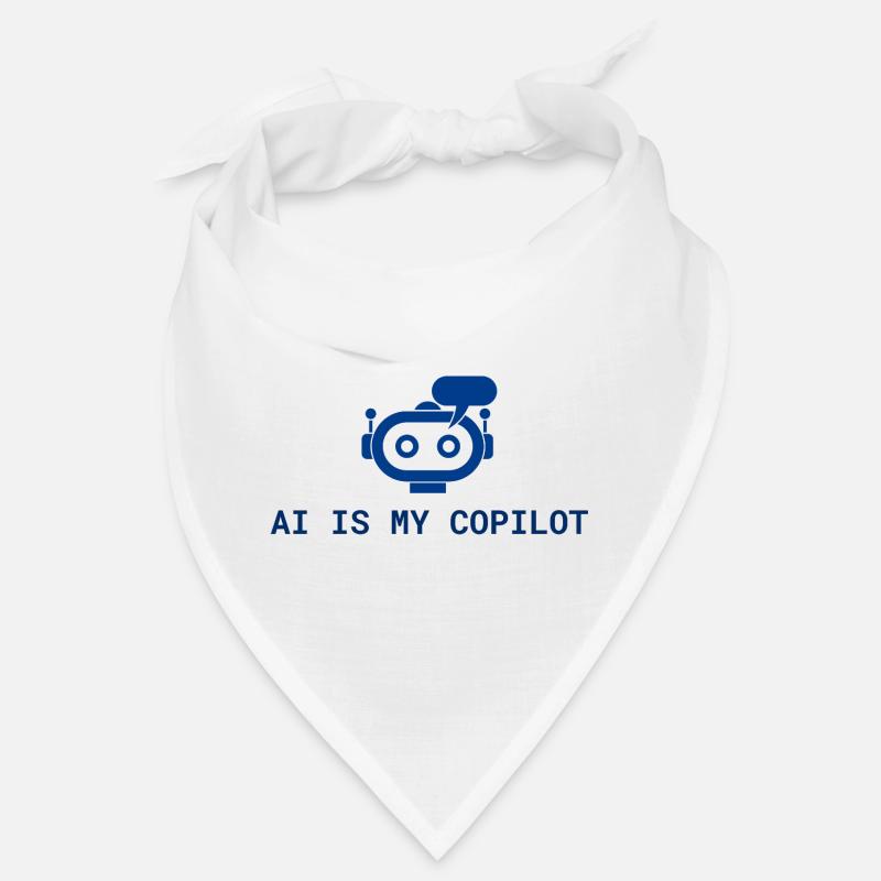 AI is My Copilot - Tech AI Design in Blue Bandana