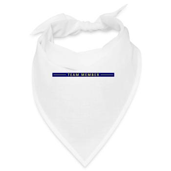 Team Mitglied Linie - Bandana - Weiß - Vorne