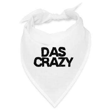 Das Crazy - Jugendwort - Bandana - Weiß - Vorne