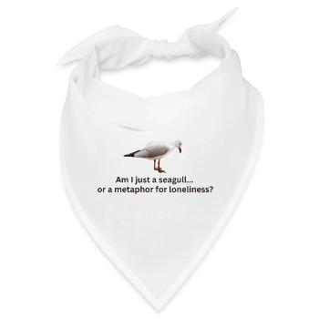 Möwe Einsamkeit Reflexion T-Shirt - Bandana - Weiß - Vorne