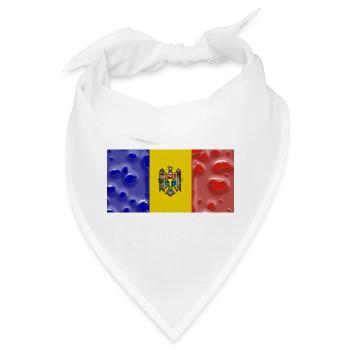 Moldawien - Bandana - Weiß - Vorne