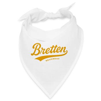 Bretten Baden Schriftzug - Bandana - Weiß - Vorne