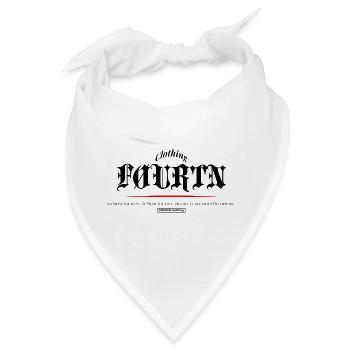 FØURTN Say What You Want (Black) - Bandana - Weiß - Vorne