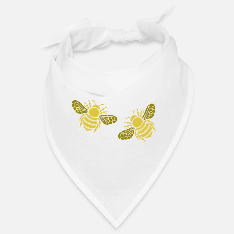 Deux abeilles dorées Bandana