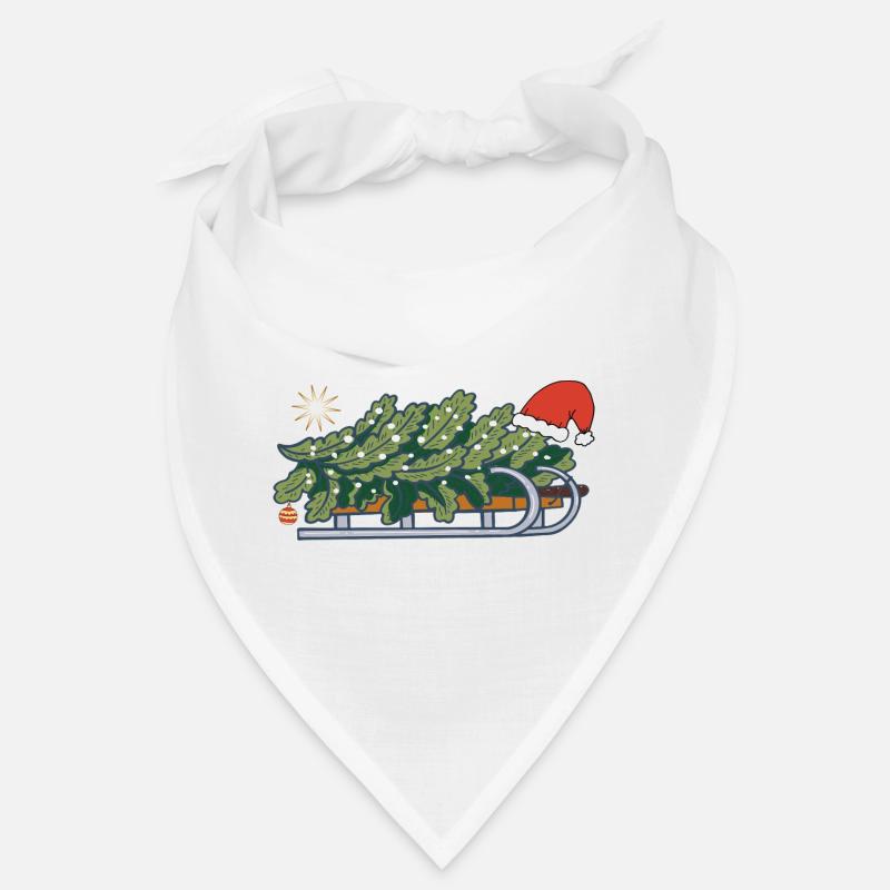 Christmas tree on a sleigh Bandana