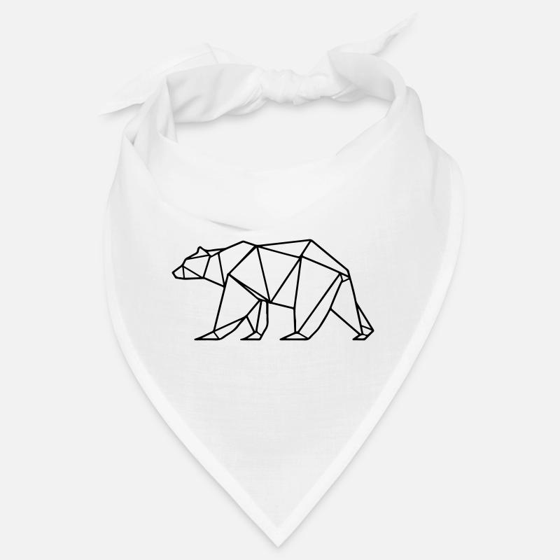 Bear Grizzly Polar Bear Polygon Bandana