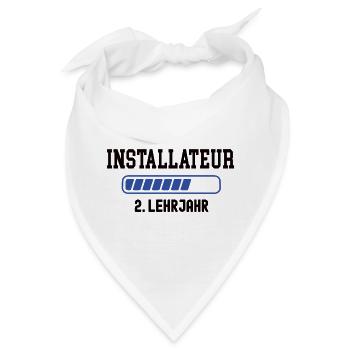 Ausbildung Installateur 2. Lehrjahr Installateure - Bandana - Weiß - Vorne