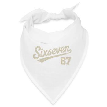 67 - Funny Six Seven T-Shirt - Bandana - Weiß - Vorne