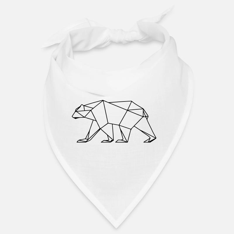 Polar Bär Polygon Eisbär Symbol Bandana