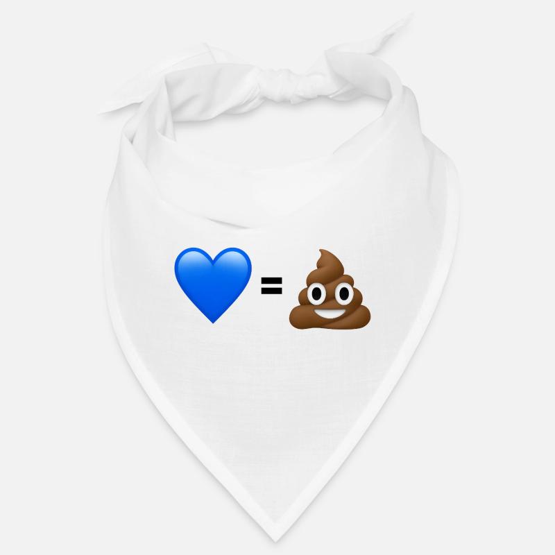 AfD est nul - 💙 = 💩 (Bright Design) Bandana