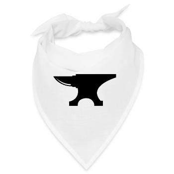 Amboss - Bandana - Weiß - Vorne