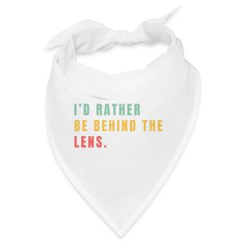 Ich wäre lieber hinter dem Objektiv - Bandana - Weiß - Vorne