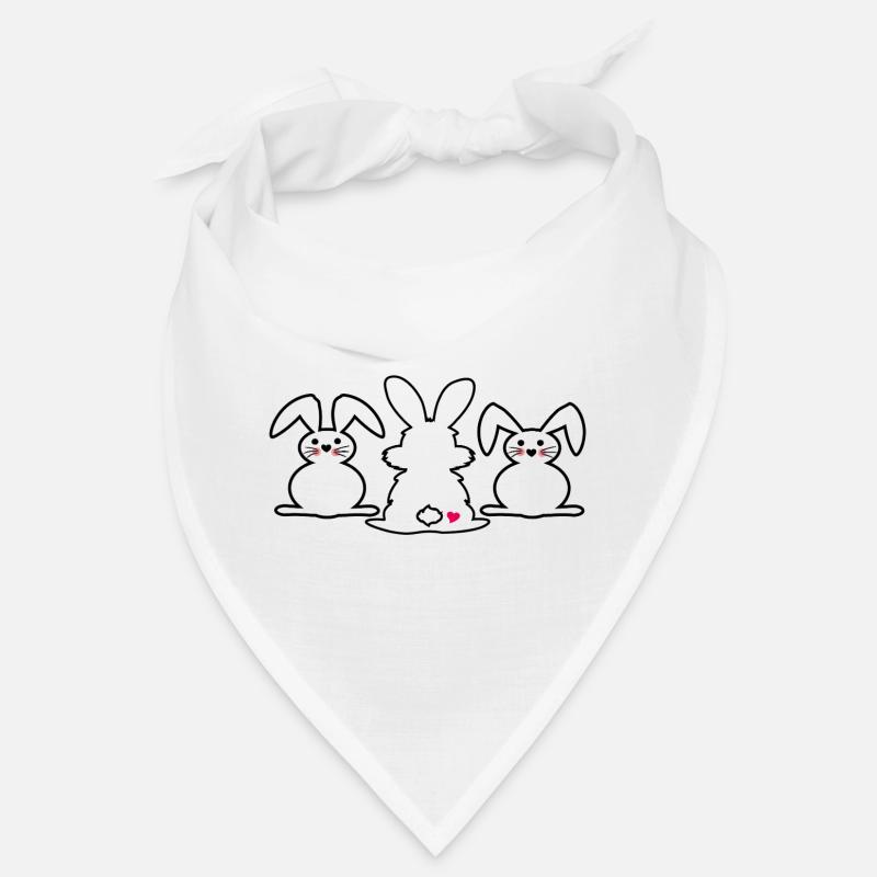 three Easter bunnies Bandana