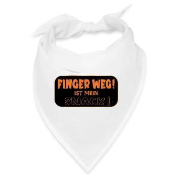 Finger Weg Snack - Bandana - Weiß - Vorne