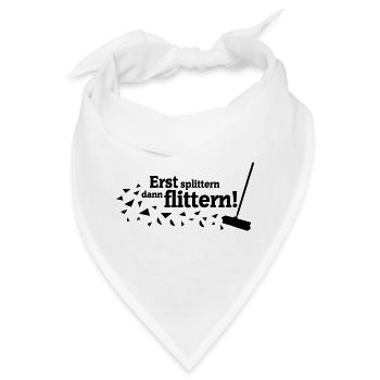 Polterabend Spruch - Bandana - Weiß - Vorne