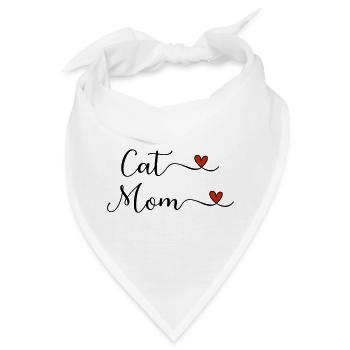 Katzenmama - Bandana - Weiß - Vorne