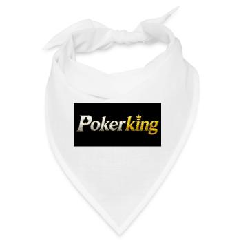 Pokerking Gold-Logo - Bandana - Weiß - Vorne