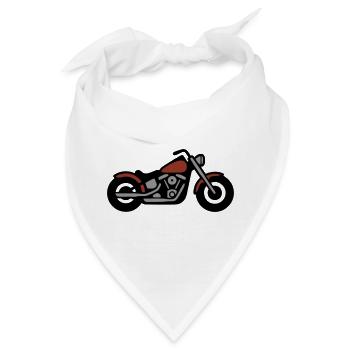 Ride Fast Abzeichen Logo - Bandana - Weiß - Vorne