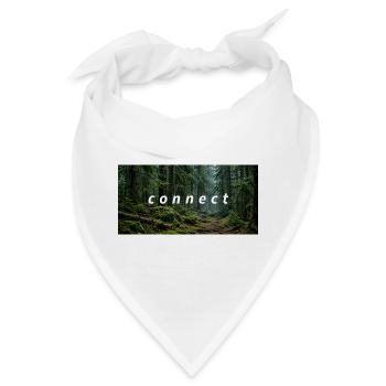 T-Shirt mit Wald-Design: CONNECT - Bandana - Weiß - Vorne