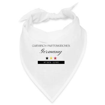 Garmisch-Partenkirchen Deutschland Souvenir Reise - Bandana - Weiß - Vorne
