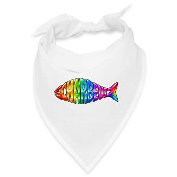 Scharbeutz Fisch Regenbogen - Bandana - Weiß - Vorne