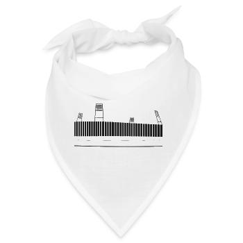 Bremen Stadion (dark) - Bandana - Weiß - Vorne