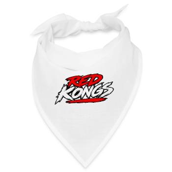 Red Kongs Fetter Pinseltext - Bandana - Weiß - Vorne
