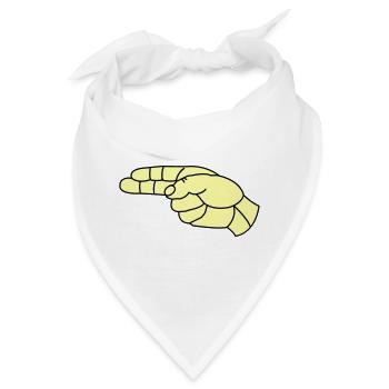 hand_pistole02 - Bandana - Weiß - Vorne