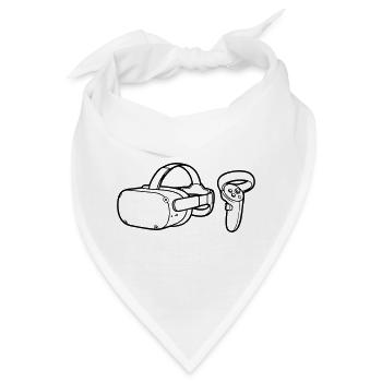 VR Brille Controller Grafik - Bandana - Weiß - Vorne