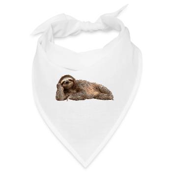 Faultier - Bandana - Weiß - Vorne