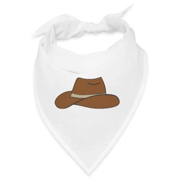 cowboy hut - Bandana - Weiß - Vorne