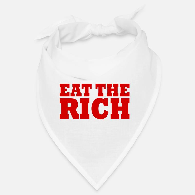 Eat the rich - Bandana - blanc
