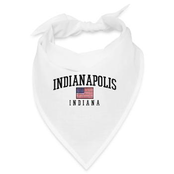 Indy Pride Flaggenlook Indiana - Bandana - Weiß - Vorne