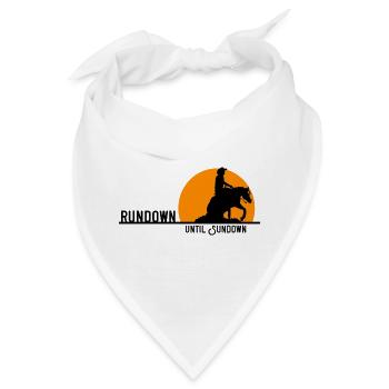 rundown until sundown - Bandana - Weiß - Vorne