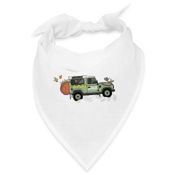 Defender 90 - Santa Edition - Bandana - Weiß - Vorne