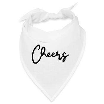 Cheers Trinkspruch - Bandana - Weiß - Vorne