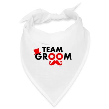 Team groom - Bandana - Weiß - Vorne