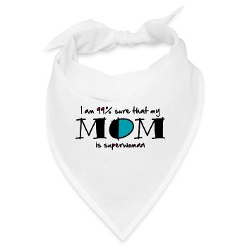 99% Superwoman (eng) - Bandana - Weiß - Vorne