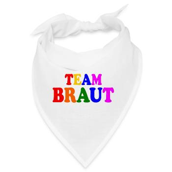 Team braut - Bandana - Weiß - Vorne