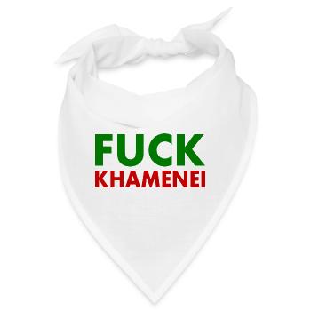 Fuck khamenei Chamenei - iran - Bandana - Weiß - Vorne