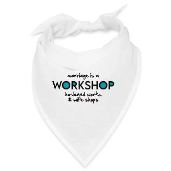 Werkstatt - Bandana - Weiß - Vorne