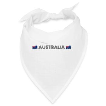 Australien – Australien Flaggen - Bandana - Weiß - Vorne