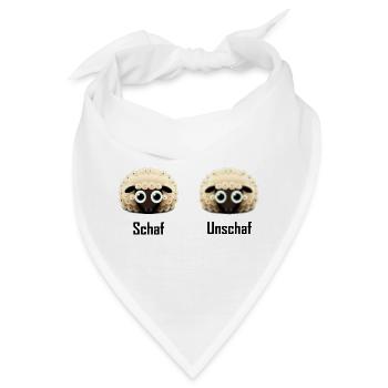 Schaf Unschaf - Bandana - Weiß - Vorne