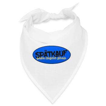 Spätkauf - Late Night Shop - Wortwitz Späti Spruch - Bandana - Weiß - Vorne