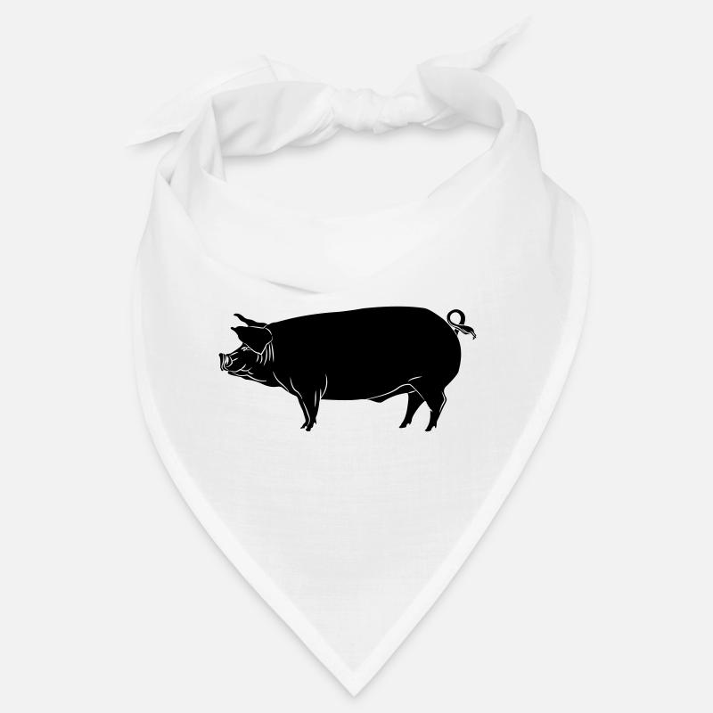 Pig shadow image logo Bandana