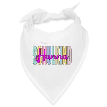 SCHULKIND MÄDCHEN - SCHRIFTZUG NAME HANNA - Bandana - Weiß - Vorne