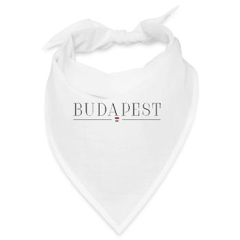 Ich liebe Budapest - Bandana - Weiß - Vorne